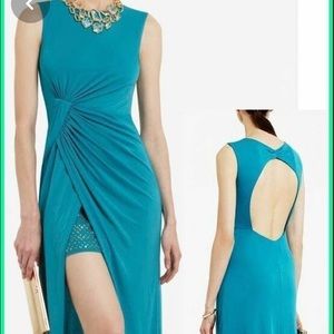 NWOT BCBG Ariel Teal Gown sz Small